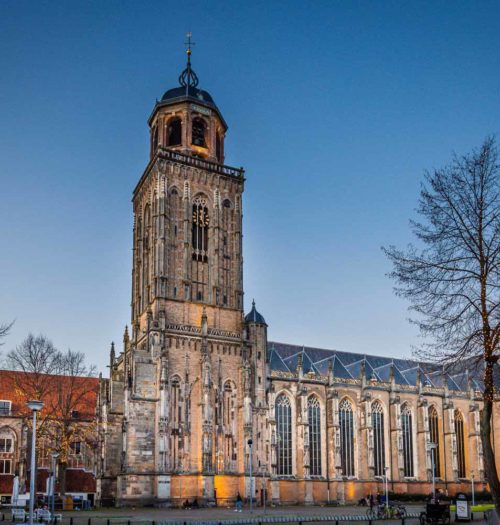 city of Deventer by night
